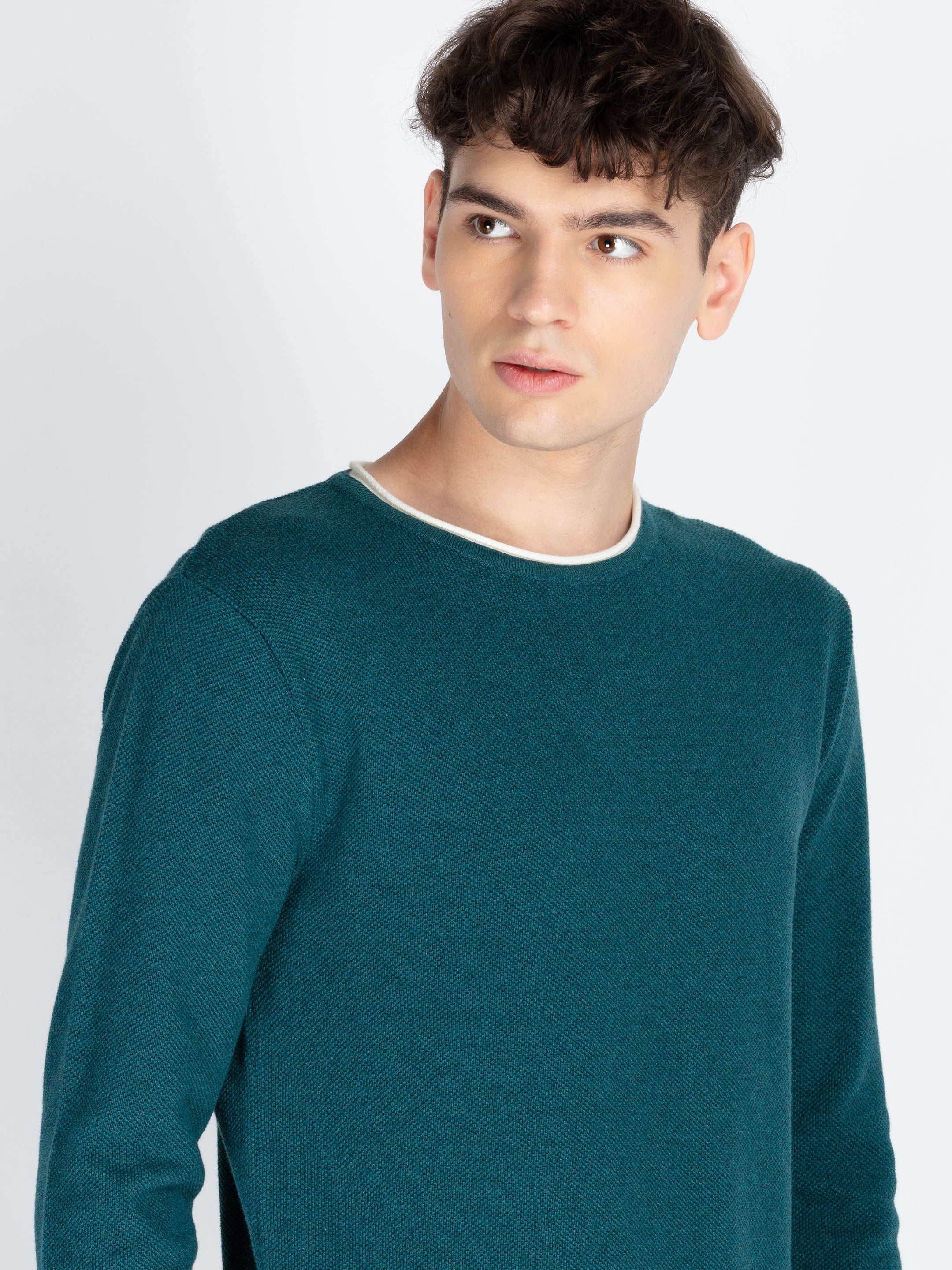 Mens Textured Sweater