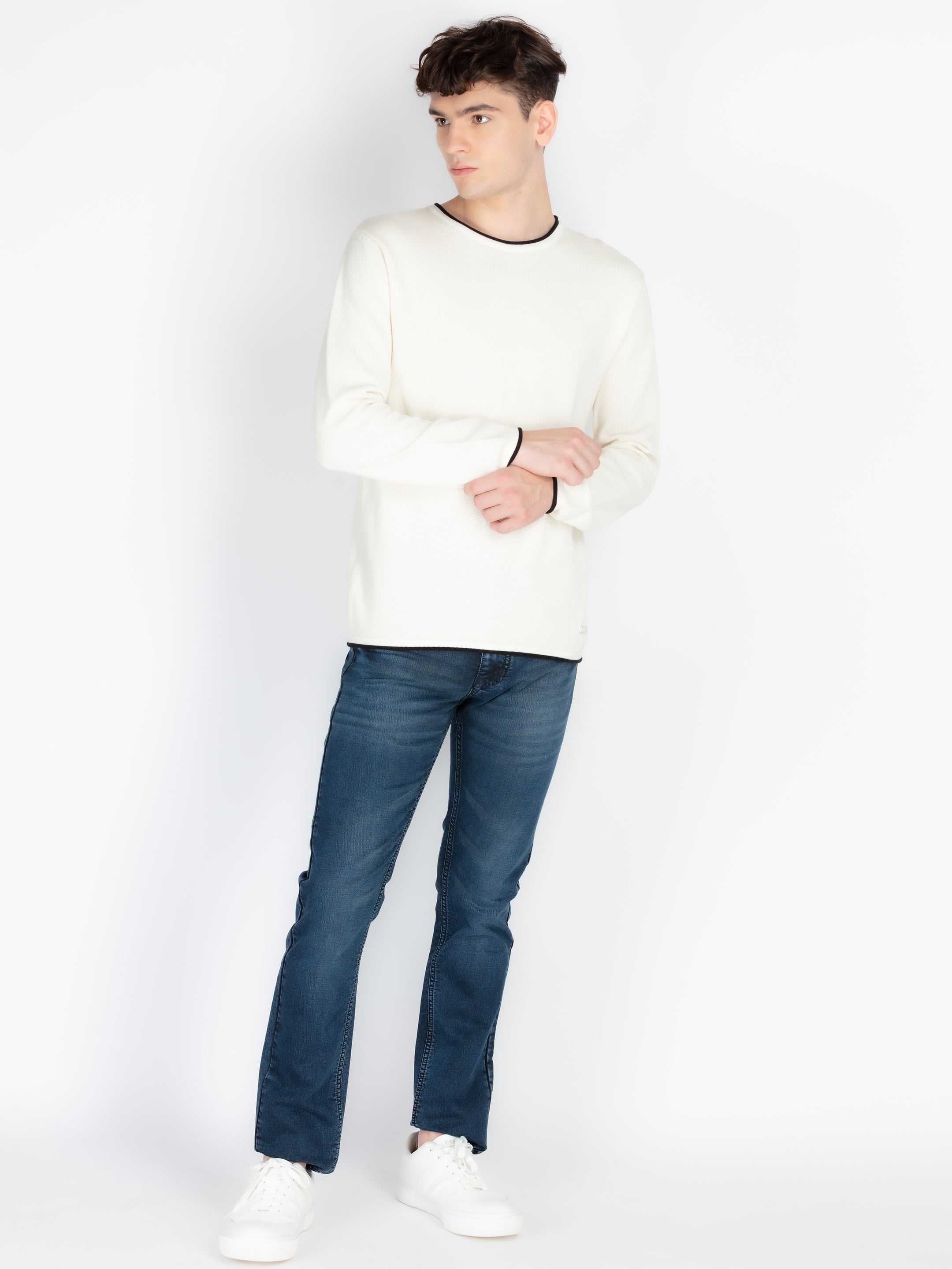 Mens Textured Sweater