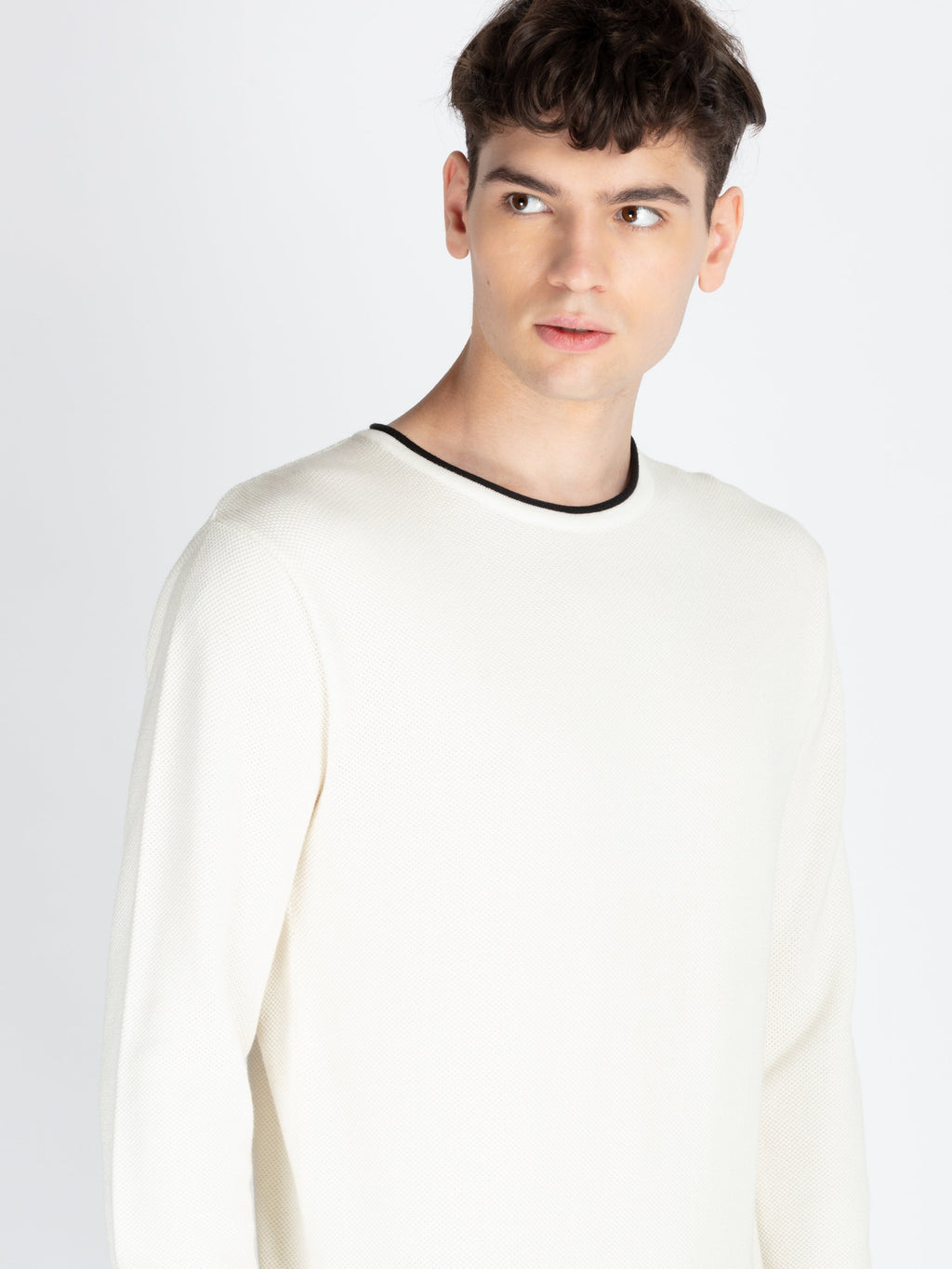 Mens Textured Sweater