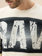 Men's Typography Print Round Neck Full Sleeve Regular Fit Sweater
