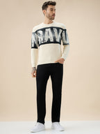Men's Typography Print Round Neck Full Sleeve Regular Fit Sweater