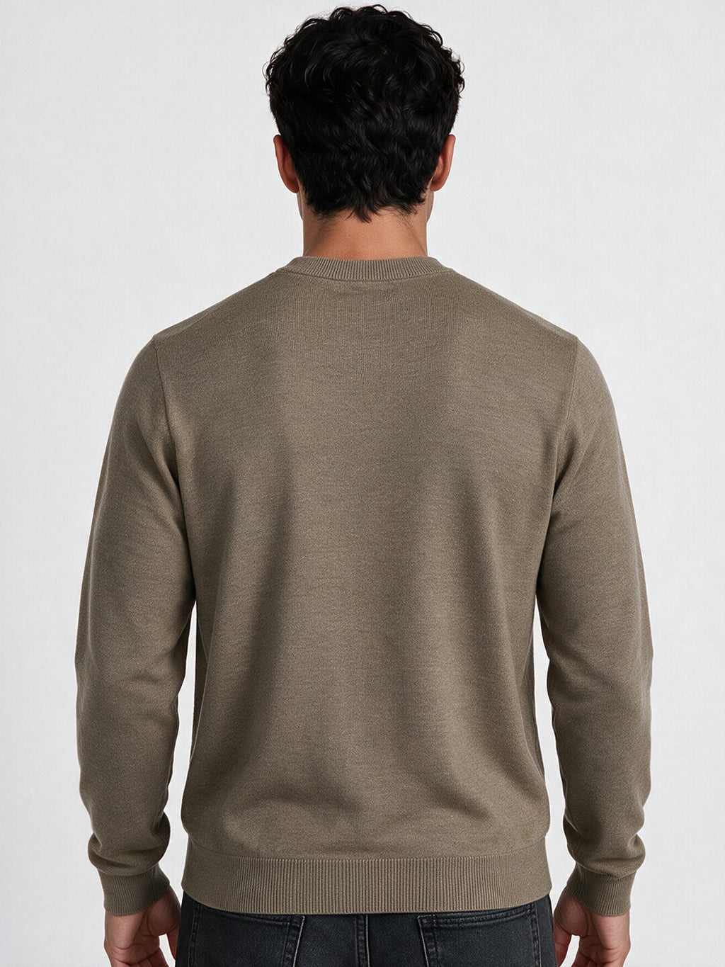 Men's Solid High Neck Full Sleeve Sweater