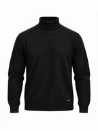 Men's Solid Regular Fit Turtle Neck Full Sleeve Sweater