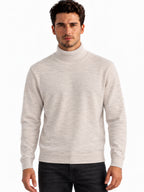 Men's Cotton Blend Turtle Neck Regular Fit Sweater
