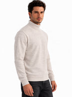 Men's Cotton Blend Turtle Neck Regular Fit Sweater