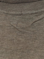 Khaki Melange Roll Neck Sweater