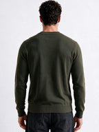 Men's Solid Round Neck Blended Regular Fit Sweater