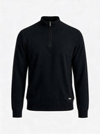 Men's Self Design High Neck Full Sleeve Sweater