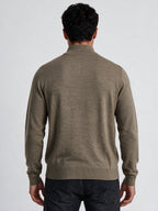 Men's Self Design High Neck Full Sleeve Sweater