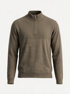 Men's Self Design High Neck Full Sleeve Sweater