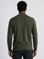Men's Self Design High Neck Full Sleeve Sweater