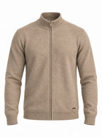 Men's Self Design High Neck Full Sleeve Sweater