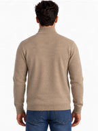 Men's Self Design High Neck Full Sleeve Sweater