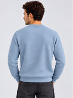Men's 100% Cotton Textured Regular Fit  Sweater