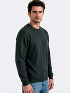 Men’s 100% Cotton Round Neck Long Sleeve Regular Fit Sweater