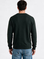 Men’s 100% Cotton Round Neck Long Sleeve Regular Fit Sweater
