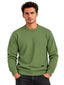 Sage Basketweave Crew Sweater
