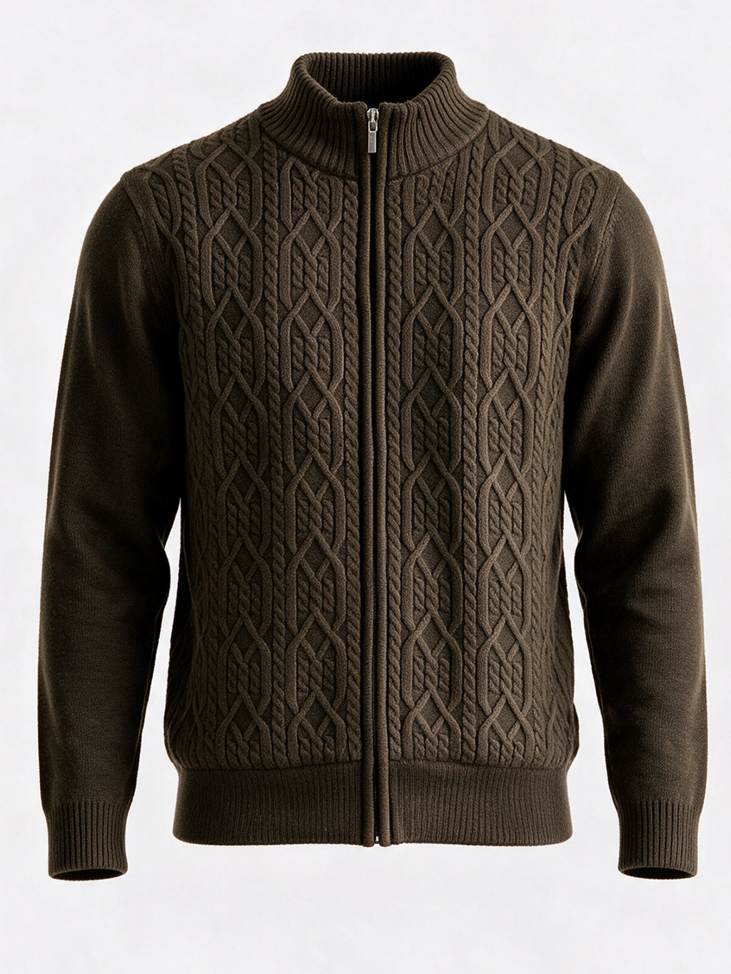 Men’s 100% Acrylic High Neck Long Sleeve Regular Fit Sweater