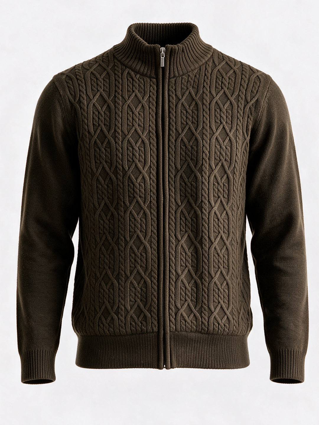 Men’s 100% Acrylic High Neck Long Sleeve Regular Fit Sweater
