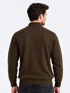 Men’s 100% Acrylic High Neck Long Sleeve Regular Fit Sweater