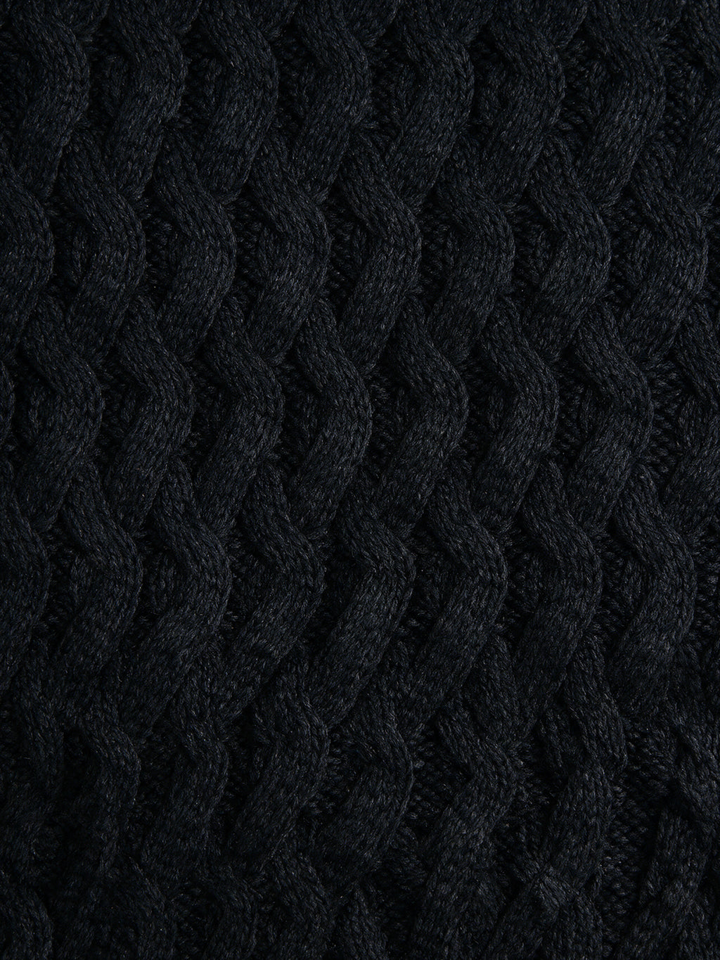 Black Cable Knit Sweater Vest