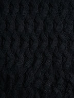 Black Cable Knit Sweater Vest