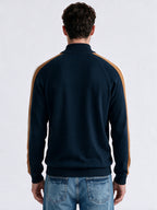 Men's 100% Cotton Self Design High Neck Long Sleeve Sweater