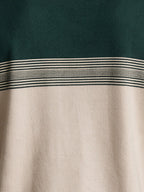 Men's Textured Striped Round Neck Regular Fit Sweater