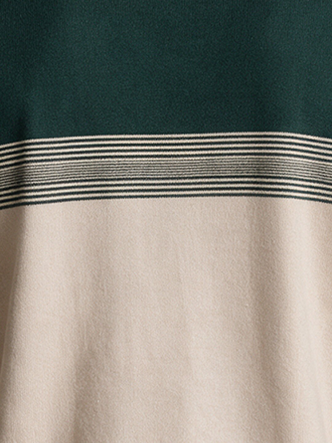 Men's Textured Striped Round Neck Regular Fit Sweater