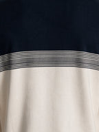 Men's Textured Striped Round Neck Regular Fit Sweater