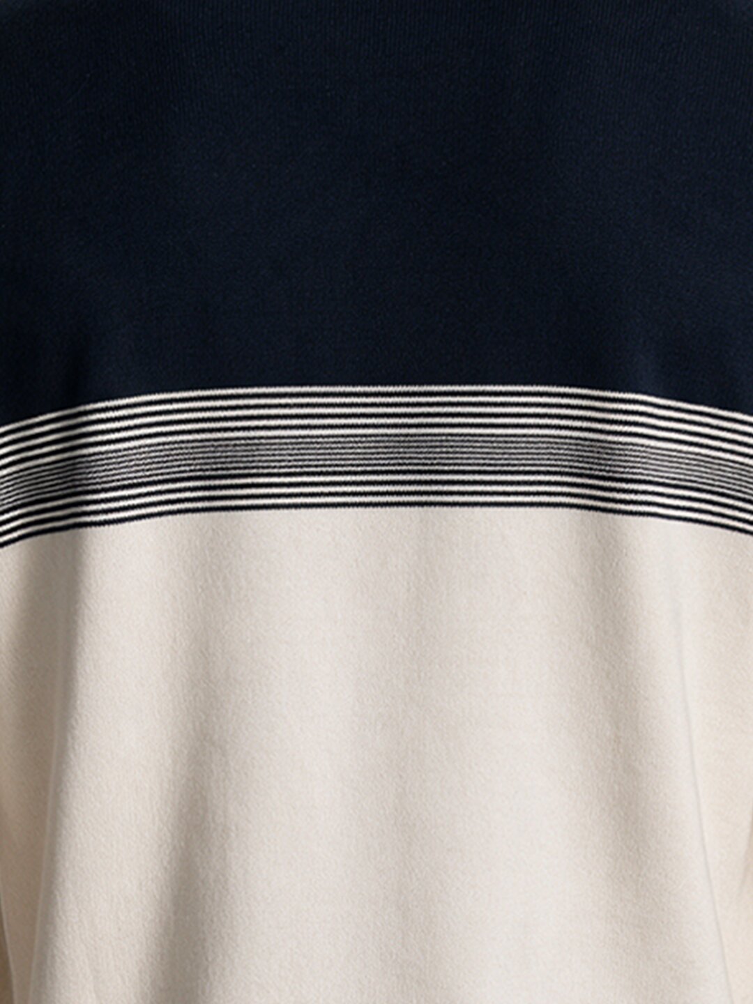 Men's Textured Striped Round Neck Regular Fit Sweater