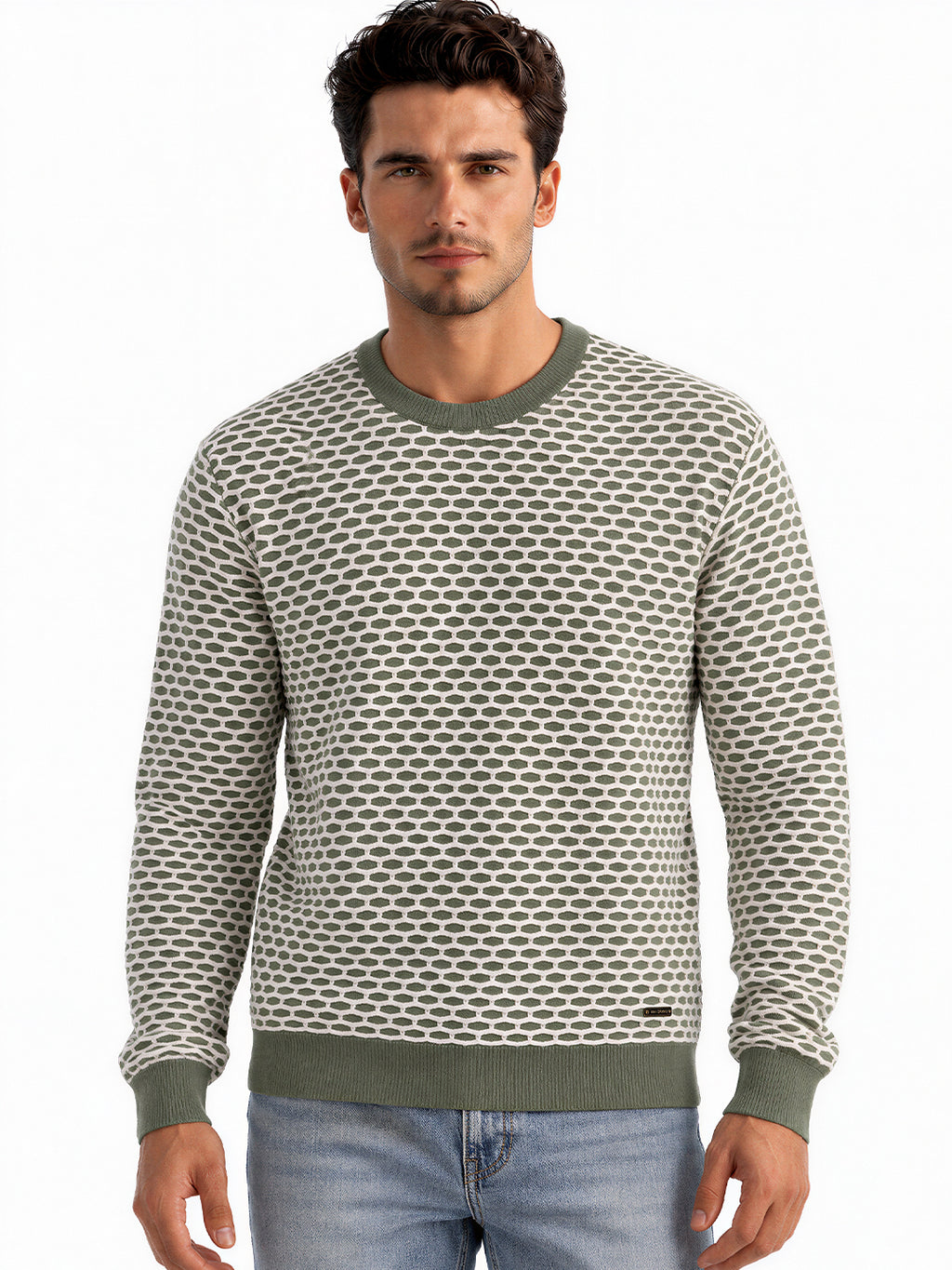 Men's Full Sleeve Regular Fit Round Neck Sweater