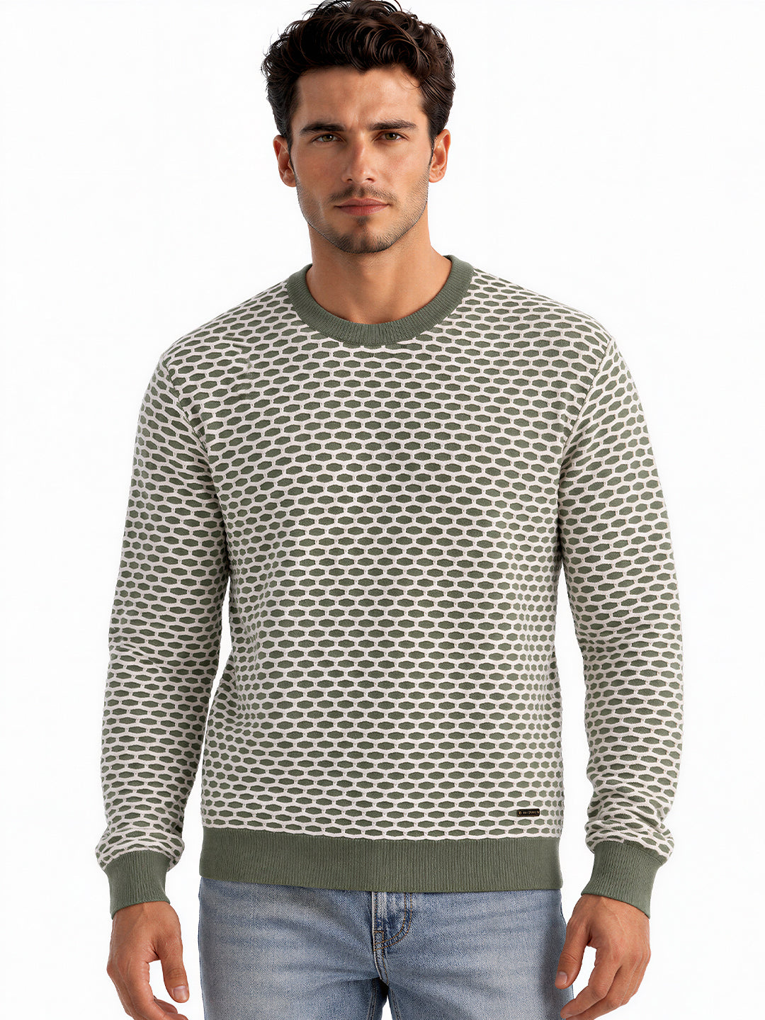 Men's Full Sleeve Regular Fit Round Neck Sweater
