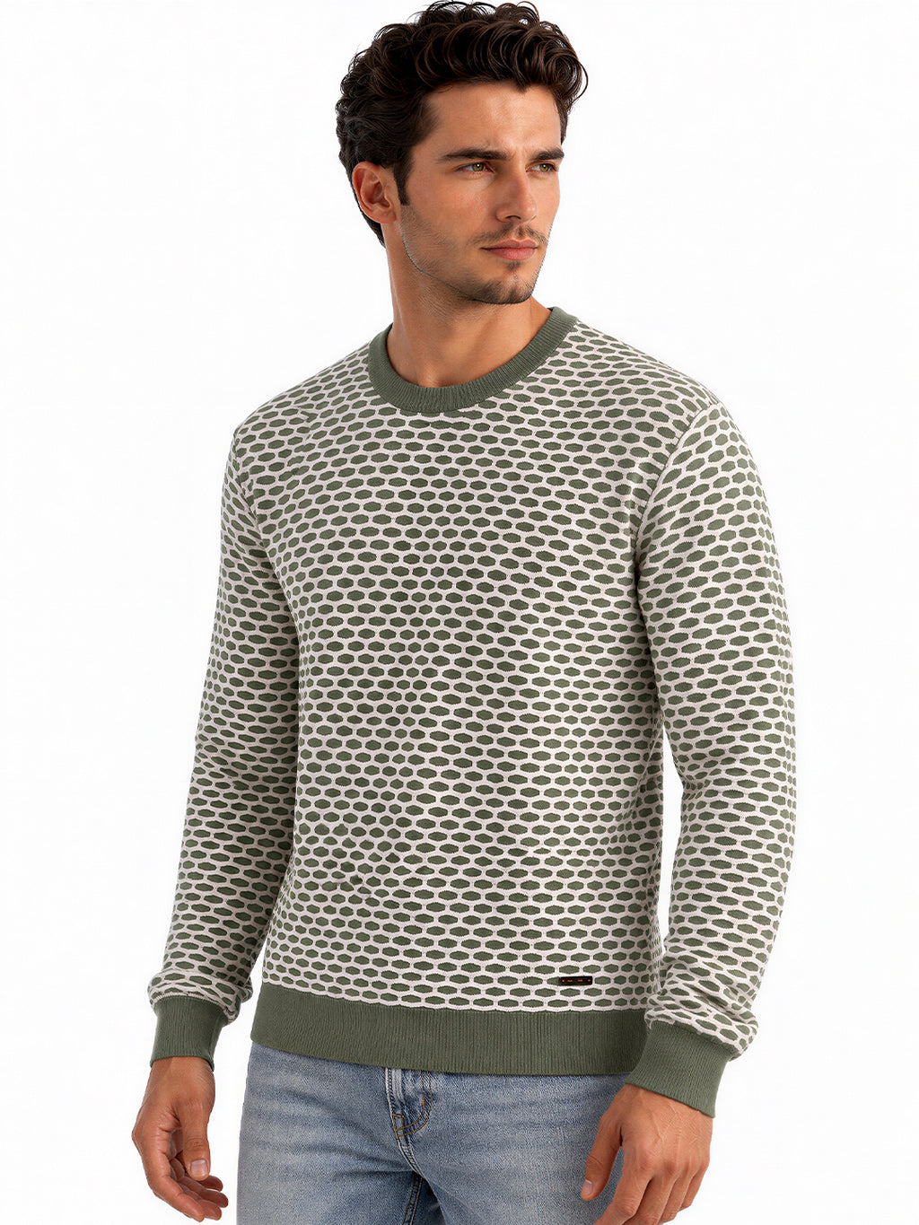 Men's Full Sleeve Regular Fit Round Neck Sweater