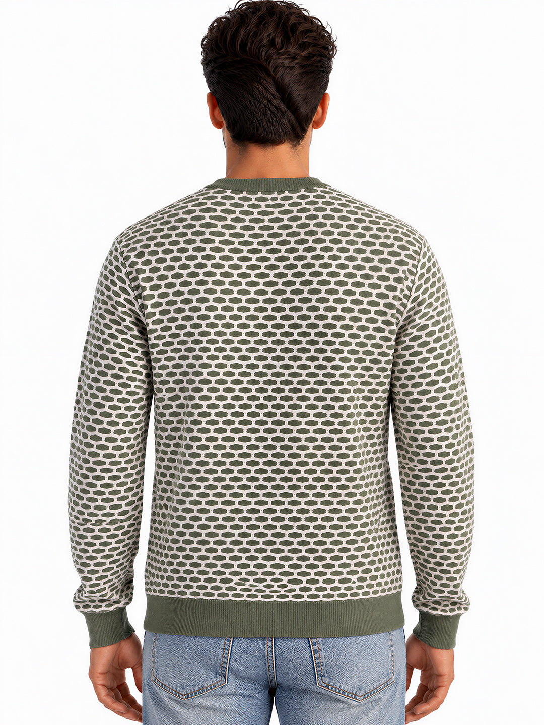 Men's Full Sleeve Regular Fit Round Neck Sweater