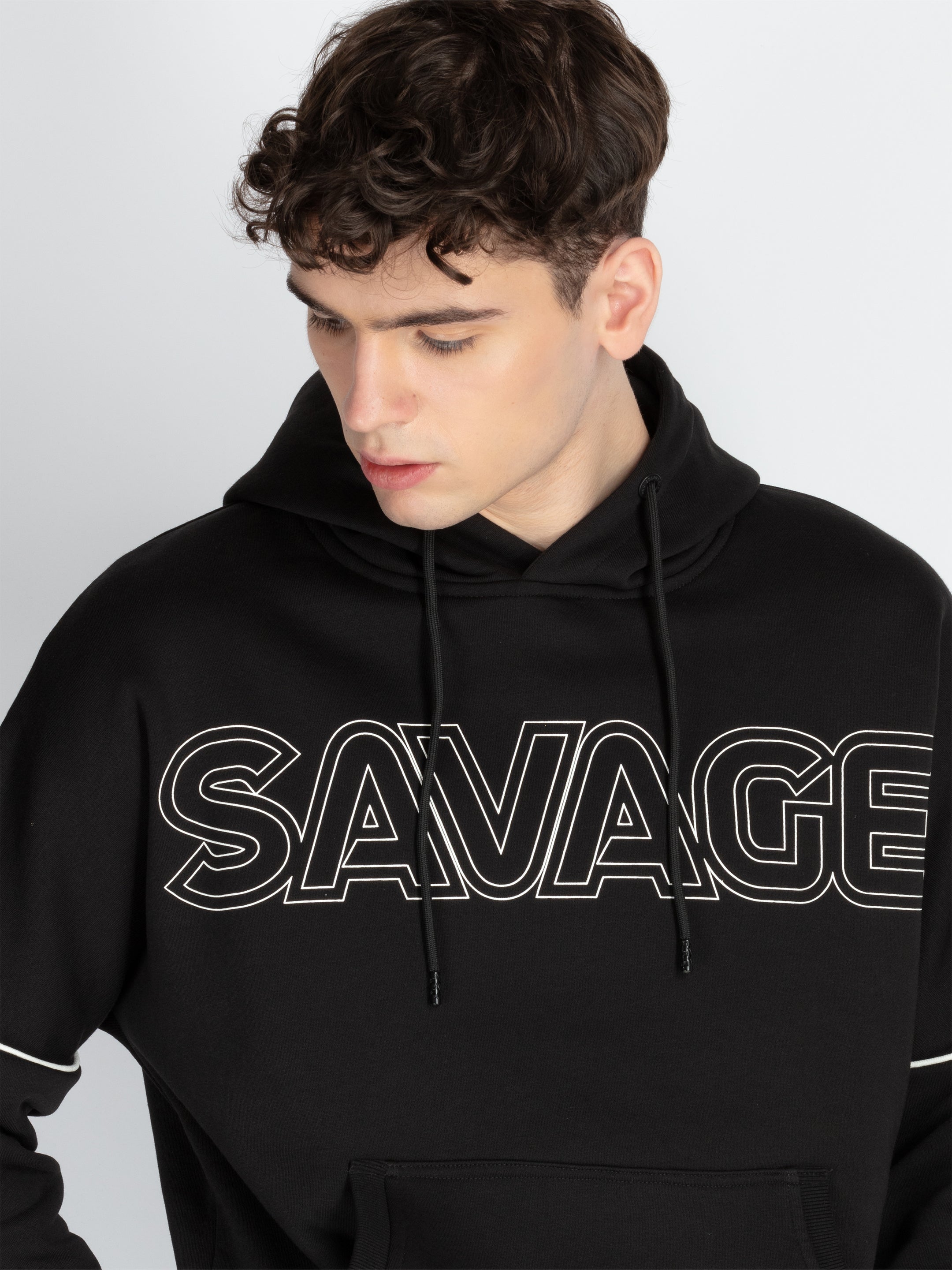 Mens Solid Hooded Sweatshirt