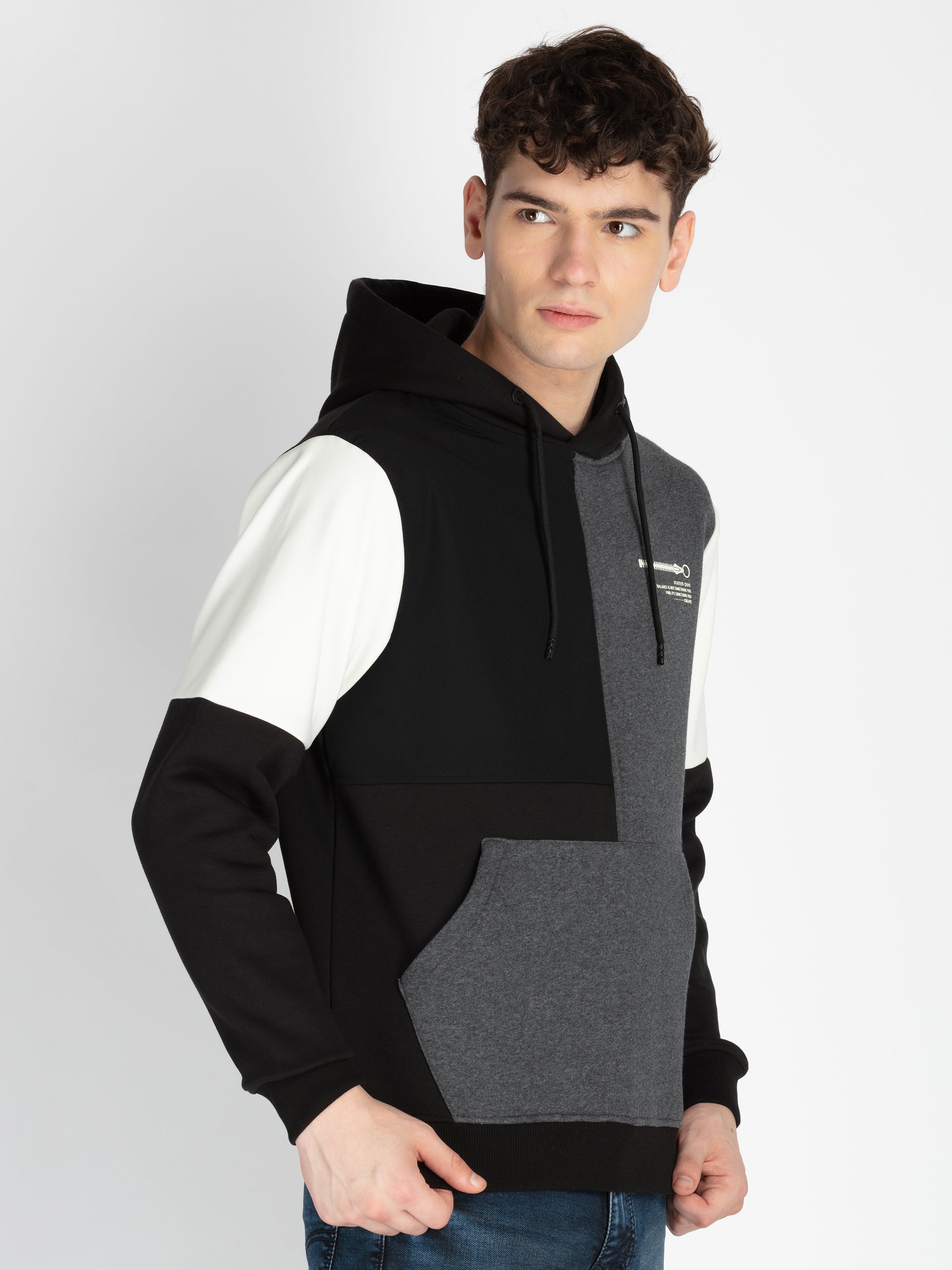 Mens Mix & Match Hooded Sweatshirt Secondary image