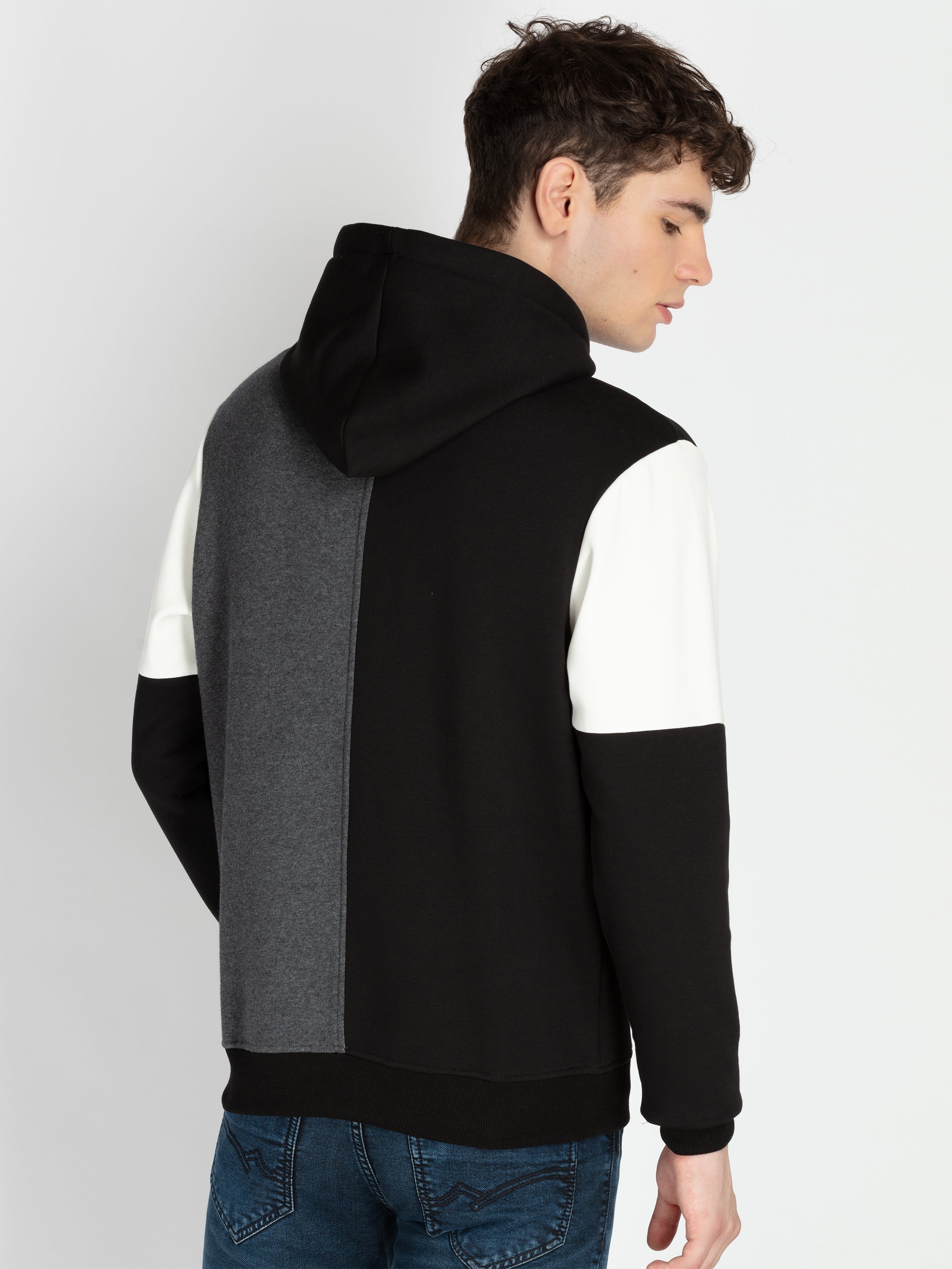 Mens Mix & Match Hooded Sweatshirt