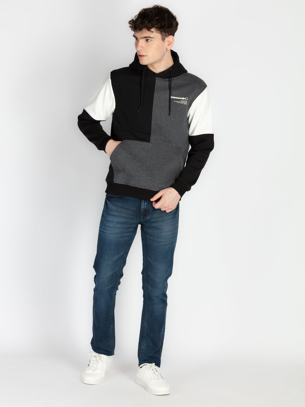 Mens Mix & Match Hooded Sweatshirt