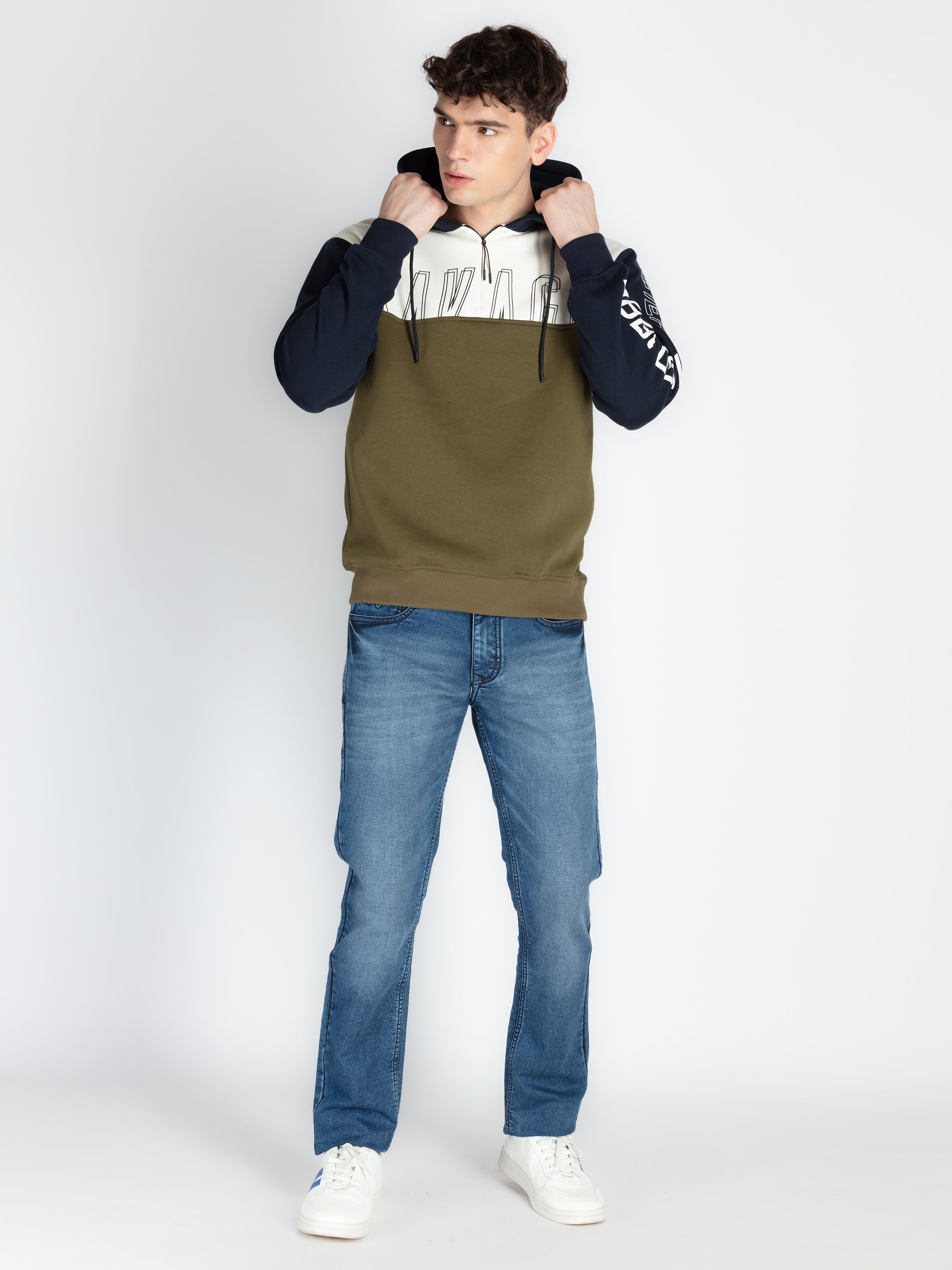 Mens Mix & Match Hooded Sweatshirt