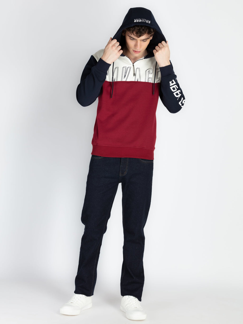 Men's Mix & Match Hooded Sweatshirt