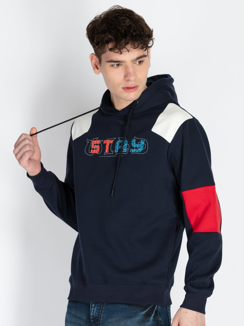 Mens Mix & Match Hooded Sweatshirt