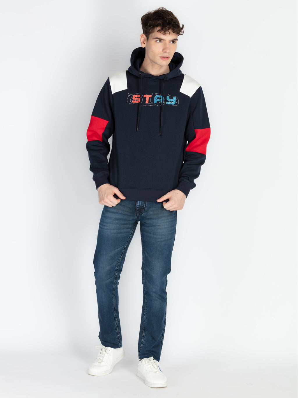 Mens Mix & Match Hooded Sweatshirt