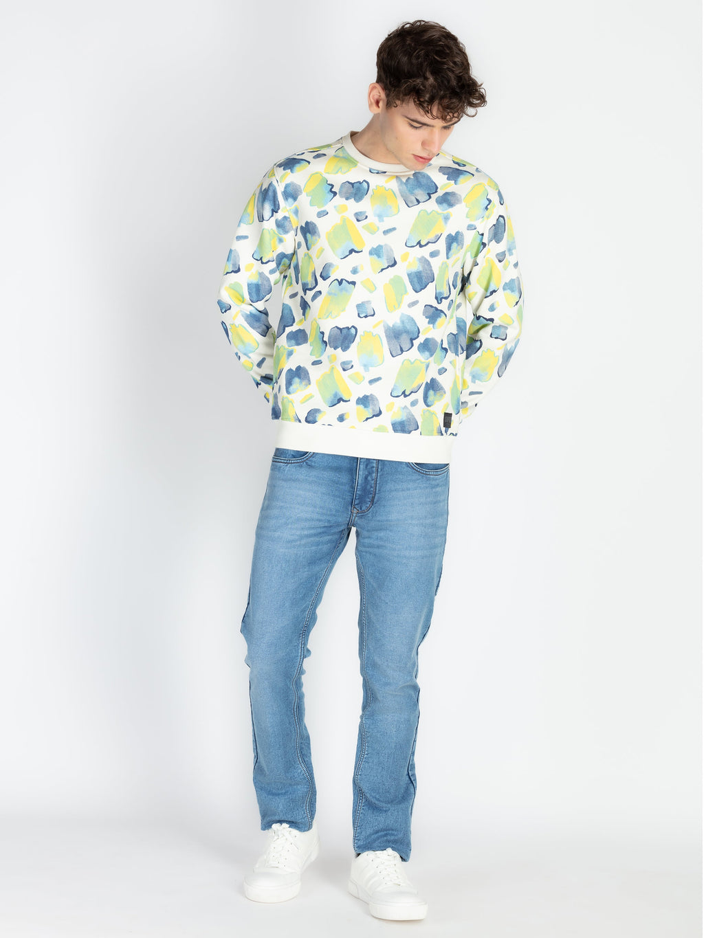 Mens All Over Printed Sweatshirt