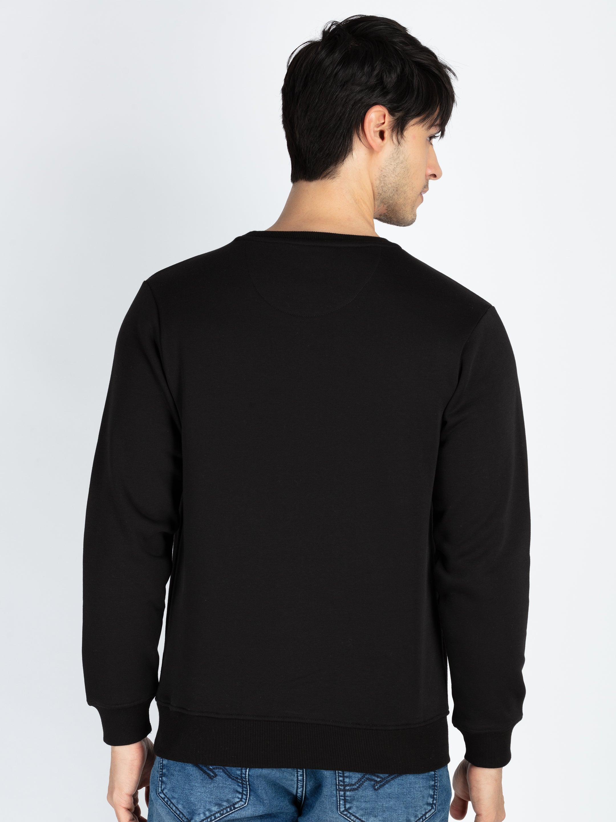 Mens Printed Round Neck Full Sleeve Sweatshirt