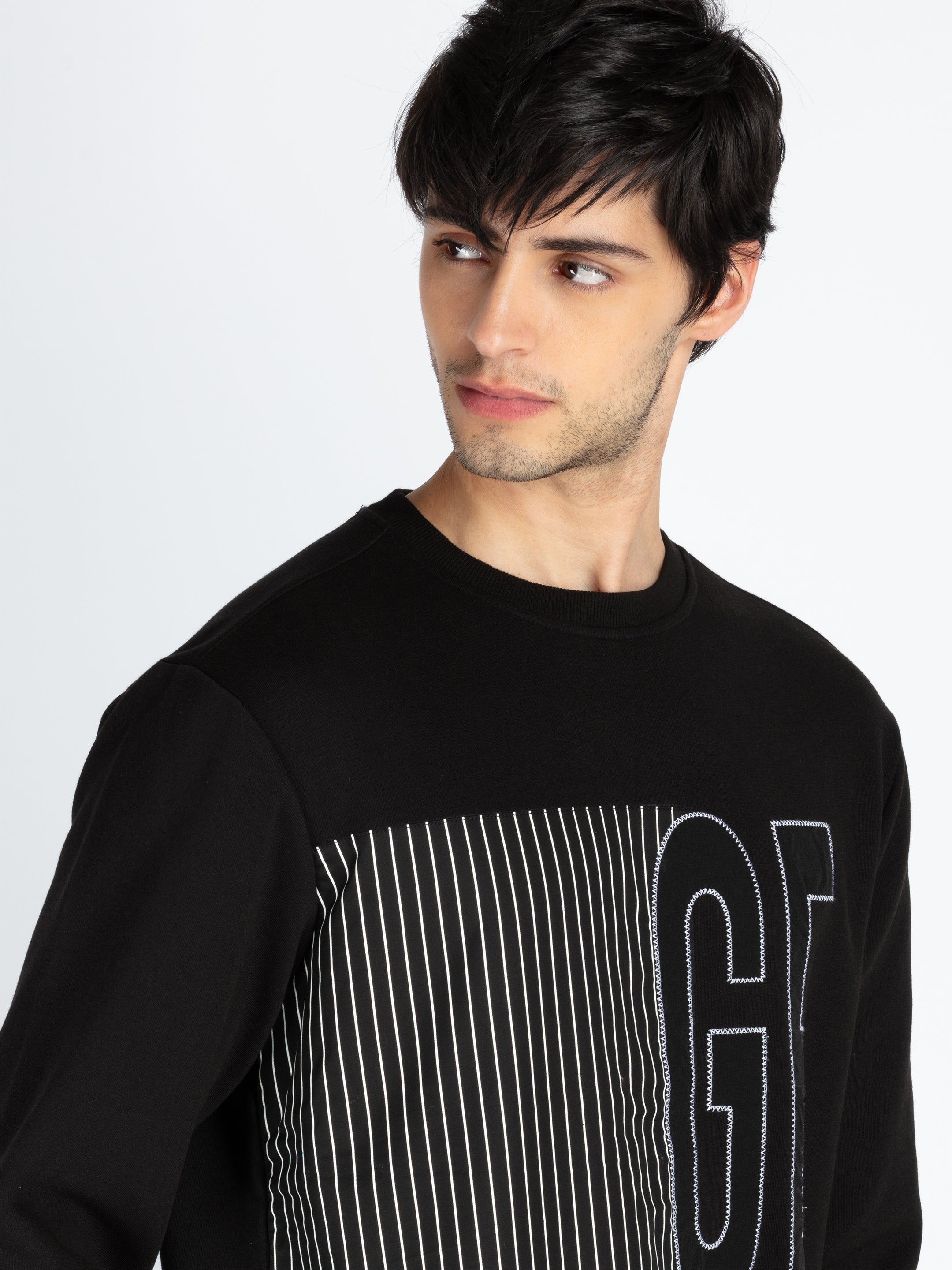 Mens Printed Round Neck Full Sleeve Sweatshirt