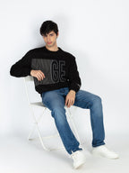Mens Printed Round Neck Full Sleeve Sweatshirt