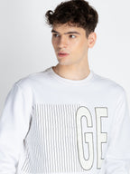 Mens Solid Round Neck Sweatshirt
