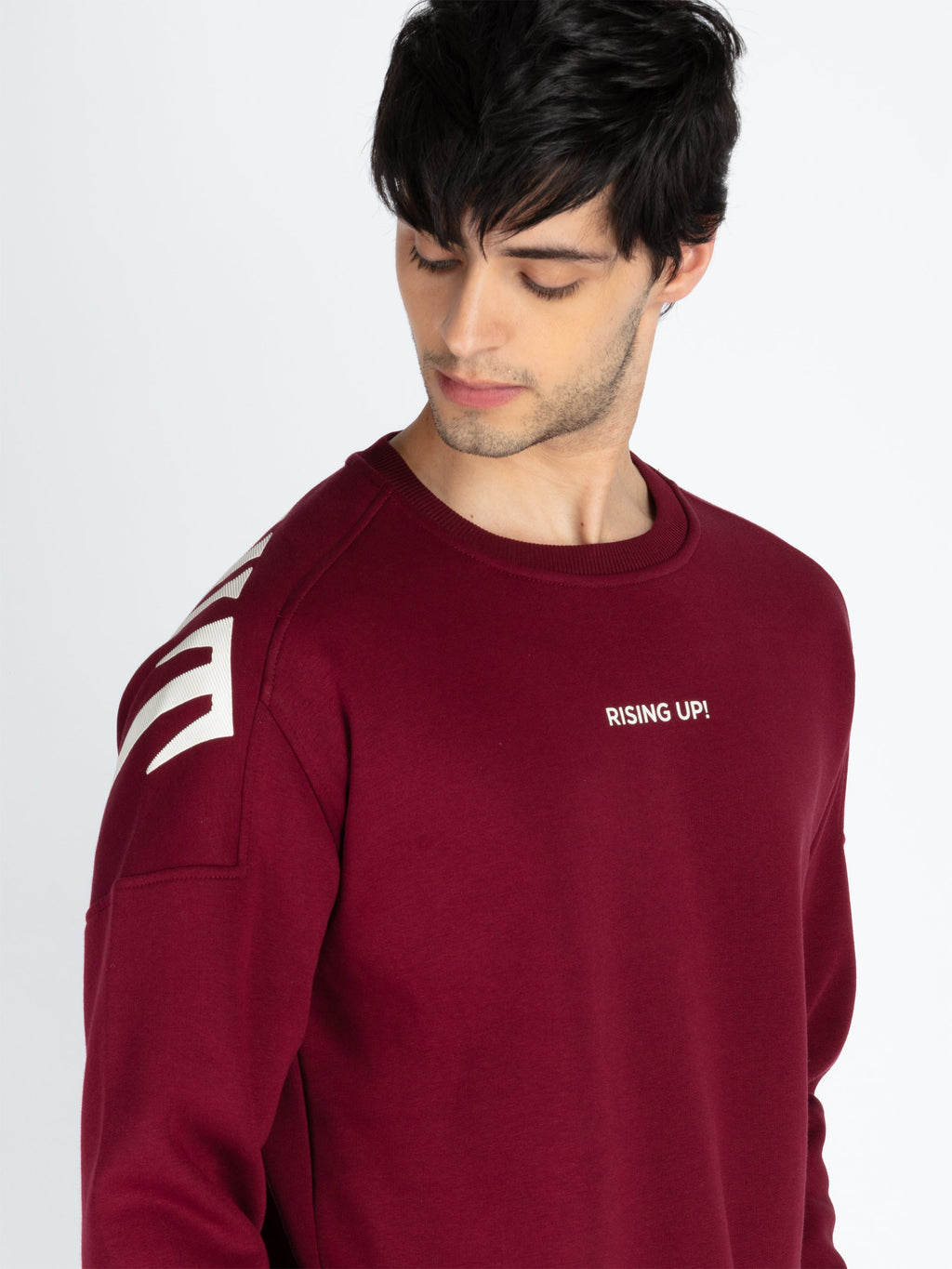 Mens Printed Round Neck Full Sleeve Sweatshirt