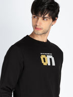 Mens Printed Round Neck Full Sleeve Sweatshirt